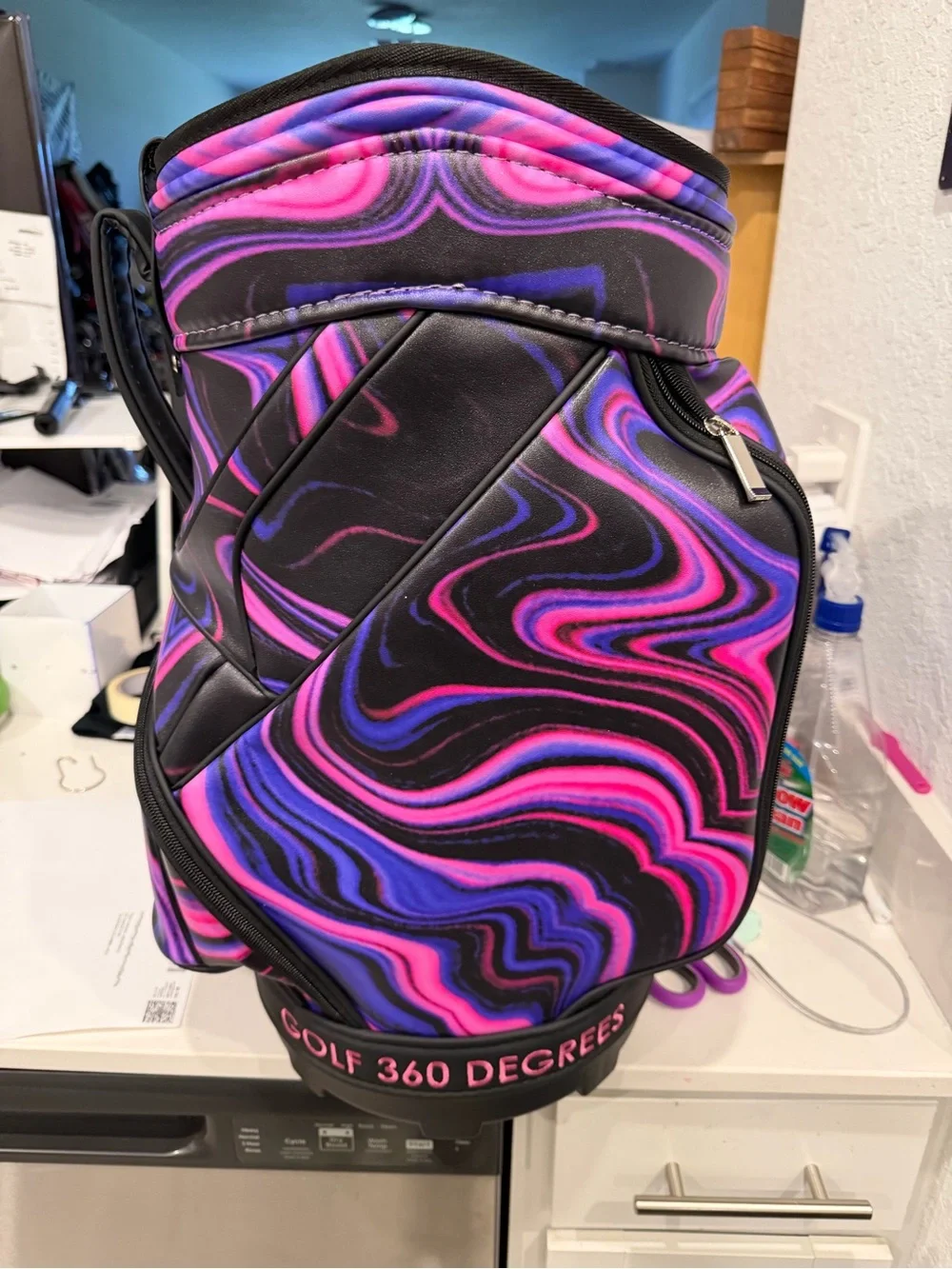 Golf 360 Degree Pink & Purple den caddy Custom